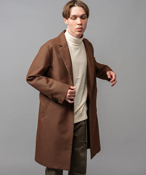 MR.OLIVE / VALENCIA CHECK / CHESTERFIELD COAT バレンシアチェック/チェスターフィールドコート